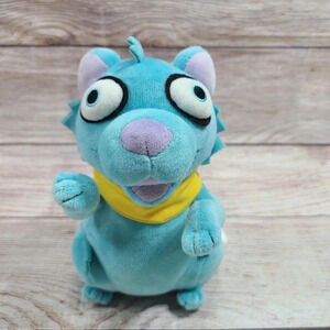 The Odd 1s Out Plush Dog Furry Plooosh Stuffed Animal Toy Soft Blue 7"